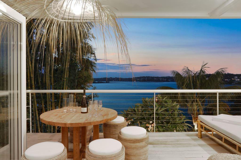 Beach-themed entryway with coastal decor